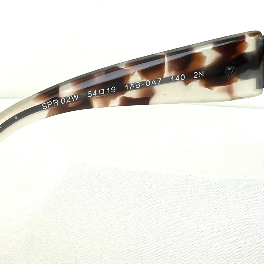 PRADA PR 02WS 01MOA7 54 Gray Lens Black Tortoise Frame Cat Eye Gradient Sunglass